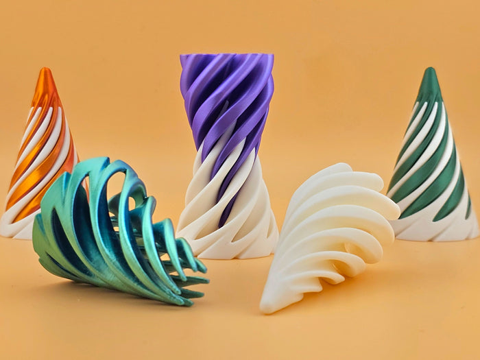 3D Spiral Shapes Set