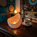 Perforated LED candle holder lamp, 3D printed