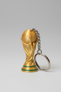 Chaveiro troféu Copa do Mundo impresso em 3D dourado