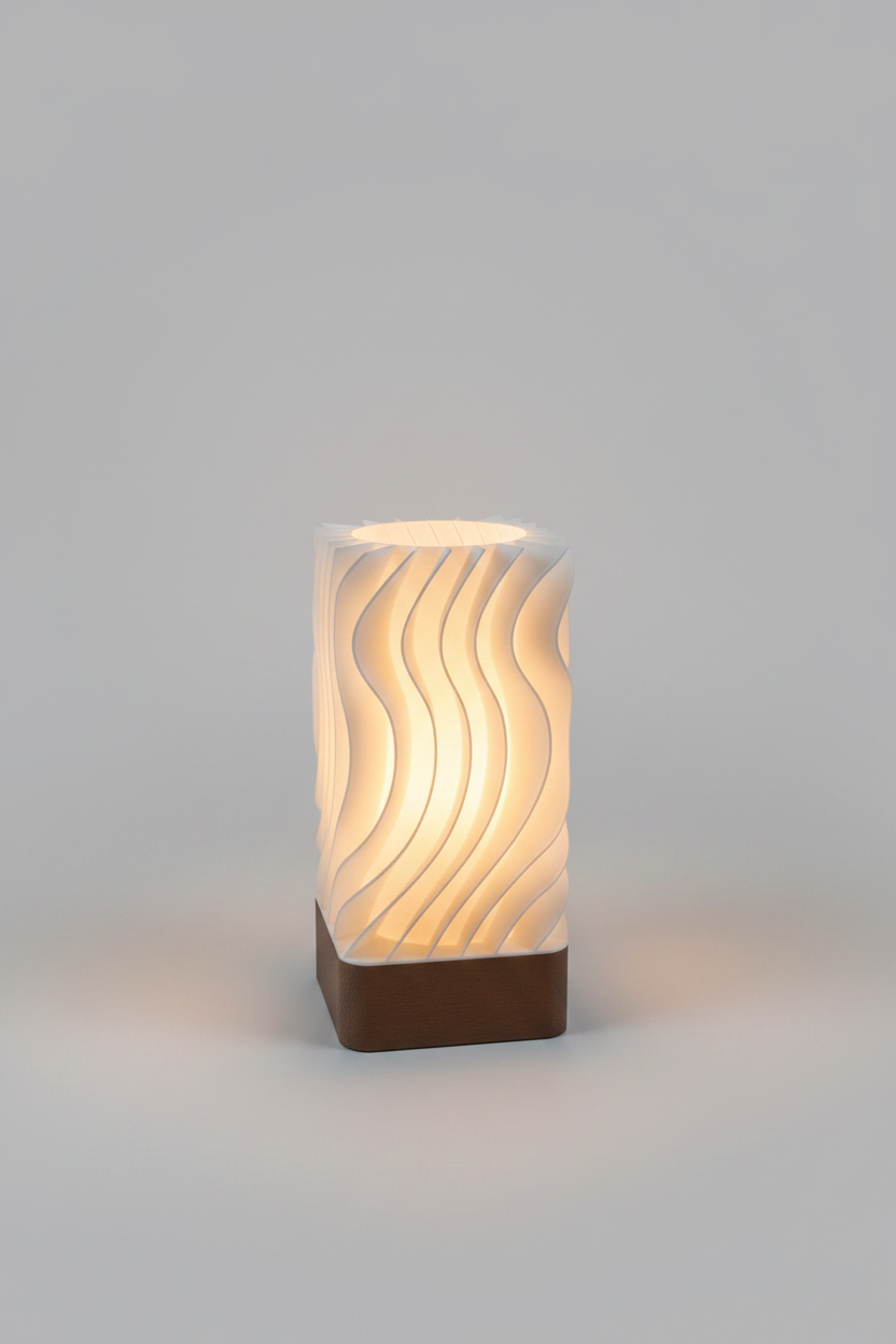White Wave Lamp